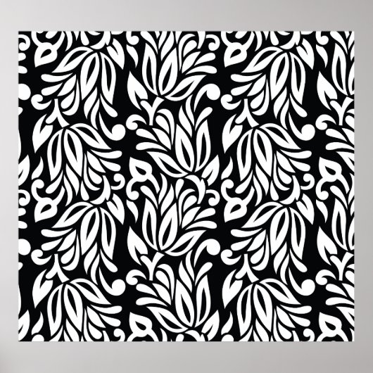 白黒のテキスタイル。 ポスター (正面)