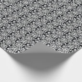 白黒のテキスタイル。 ラッピングペーパー (角)