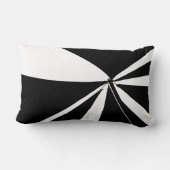 白黒のテント ランバークッション (裏面)