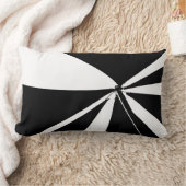 白黒のテント ランバークッション (ブランケット)