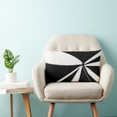白黒のテント ランバークッション (椅子)