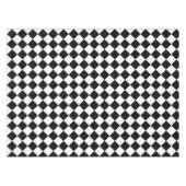 白黒のテーブルクロ市松模様にスポーツ テーブルクロス (正面(横))