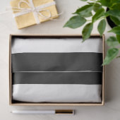 白黒のデコペストライプージ紙 薄葉紙 (ギフト)