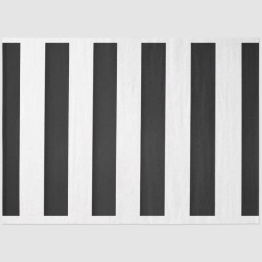 白黒のデコペストライプージ紙 薄葉紙 (正面)