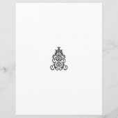 白黒のデザイン像華美 (裏面)