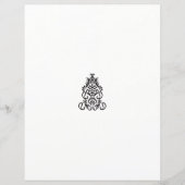 白黒のデザイン像華美 (正面)