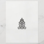 白黒のデザイン像華美 (裏面)