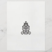 白黒のデザイン像華美 (正面)