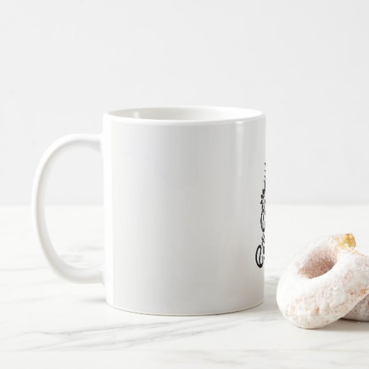 白黒のデザイン像華美 コーヒーマグカップ (ドーナツ)