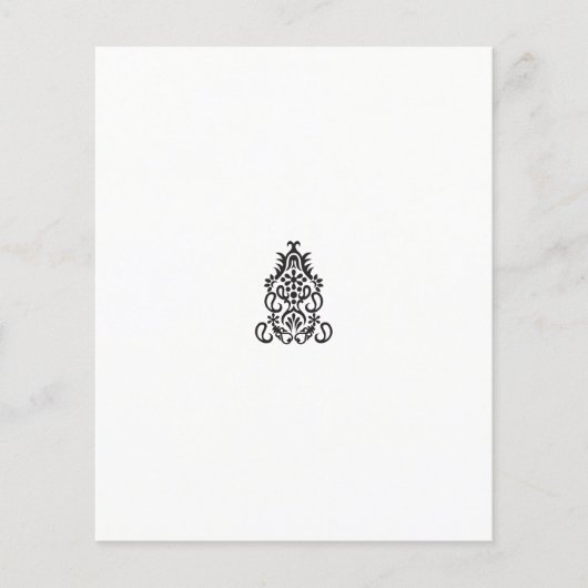 白黒のデザイン像華美 チラシ (正面)