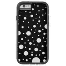 白黒のデザイン円のドット