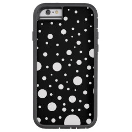 白黒のデザイン円のドット iPhone 13ケース