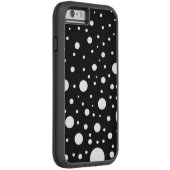 白黒のデザイン円のドット Case-Mate iPhoneケース (裏面/右)