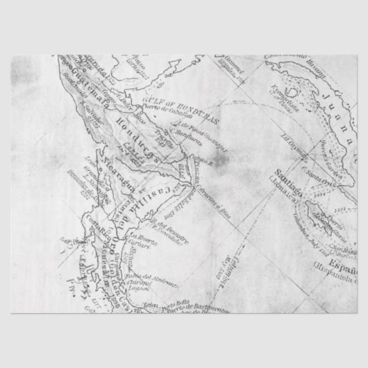 白黒のデジタル地図シリーズデザイン14 薄葉紙 (正面)