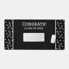 白黒のデスクマカスタムット デスクマット