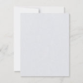 白黒のデッキエッジ色ブロックモノグラム ノートカード (裏面)