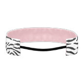 白黒のトラのストライプ アスレチックヘッドバンド (裏面)