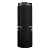 白黒のトライバルカニ タンブラー (裏面)