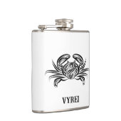 白黒のトライバルカニ フラスク (右)