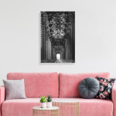 白黒のトレッスル橋 キャンバスプリント (インサイチュ (リビング))