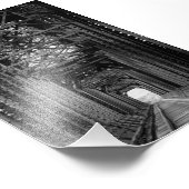 白黒のトレッスル橋 フォトプリント (角)