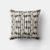 白黒のドットパターン。しぼりサークルは継ぎ目なし。 クッション (裏面)