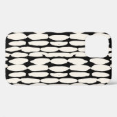 白黒のドットパターン。しぼりサークルは継ぎ目なし。 Case-Mate iPhoneケース (裏面 (横))
