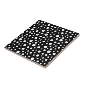 白黒のドット タイル (側面)