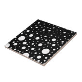 白黒のドット タイル (側面)