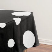 白黒のドット テーブルクロス (インサイチュ)