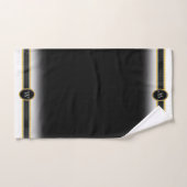 白黒のドラマチックな黄色のひまわり バスタオルセット (ハンドタオル)