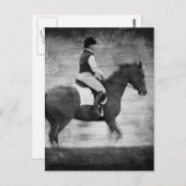 白黒のドレスゲグランジ ポストカード (正面/裏面)