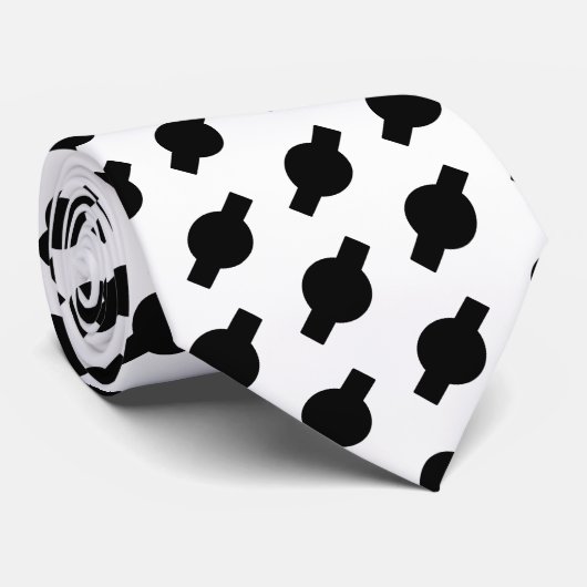 白黒のネクタイ ネクタイ (ロール)