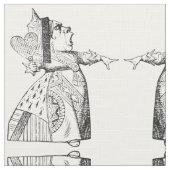 白黒のハートの鏡の女王(小さい) ファブリック (クローズアップ)