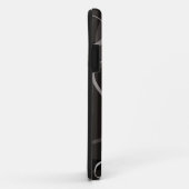 白黒のハートパターン Case-Mate iPhoneケース (裏面/右)