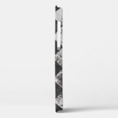 白黒のハーレクインの図 Case-Mate iPhoneケース (裏面 / 左)