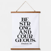 白黒のバイブルの2つの詩セット 吊り下げ型タペストリー (正面2)