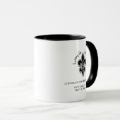 白黒のバチェロレッテ優先 マグカップ (正面右)