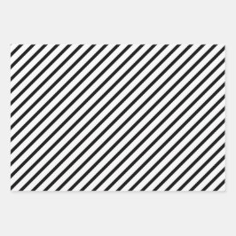 白黒のパタストライプーン ラッピングペーパーシート