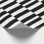 白黒のパタストライプーン ラッピングペーパー (角)