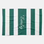 白黒のパターン名ストライププリント キッチンタオル (横)