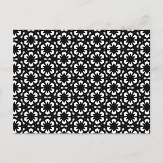 白黒のパターン | 住所の変更 案内ポストカード (正面)