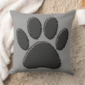 白黒のパピストライプのーの手前印刷の投げピル クッション (ブランケット)