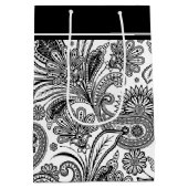 白黒のパワリー中間抱き枕 ミディアムペーパーバッグ (裏面)