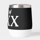 白黒のパーソナライズされた卒業クラス (背面)