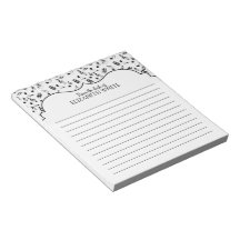 白黒のパーソナライズされた音楽メモ