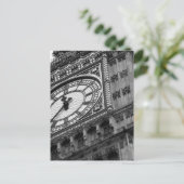 白黒のビッグベンで閉めて下さい ポストカード (スタンド正面)