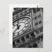 白黒のビッグベンで閉めて下さい ポストカード (正面/裏面)