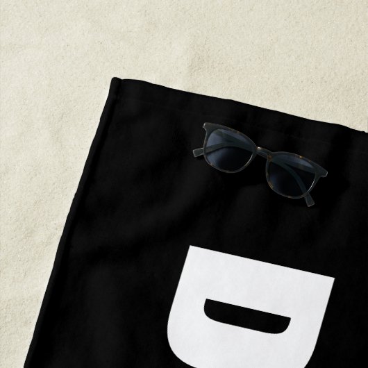 白黒のビーチタオルを妨げないで下さい ビーチタオル (インサイチュ)