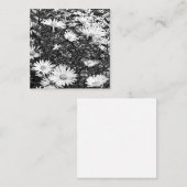 白黒のピクセルアート  スクエア名刺 (正面/裏面)